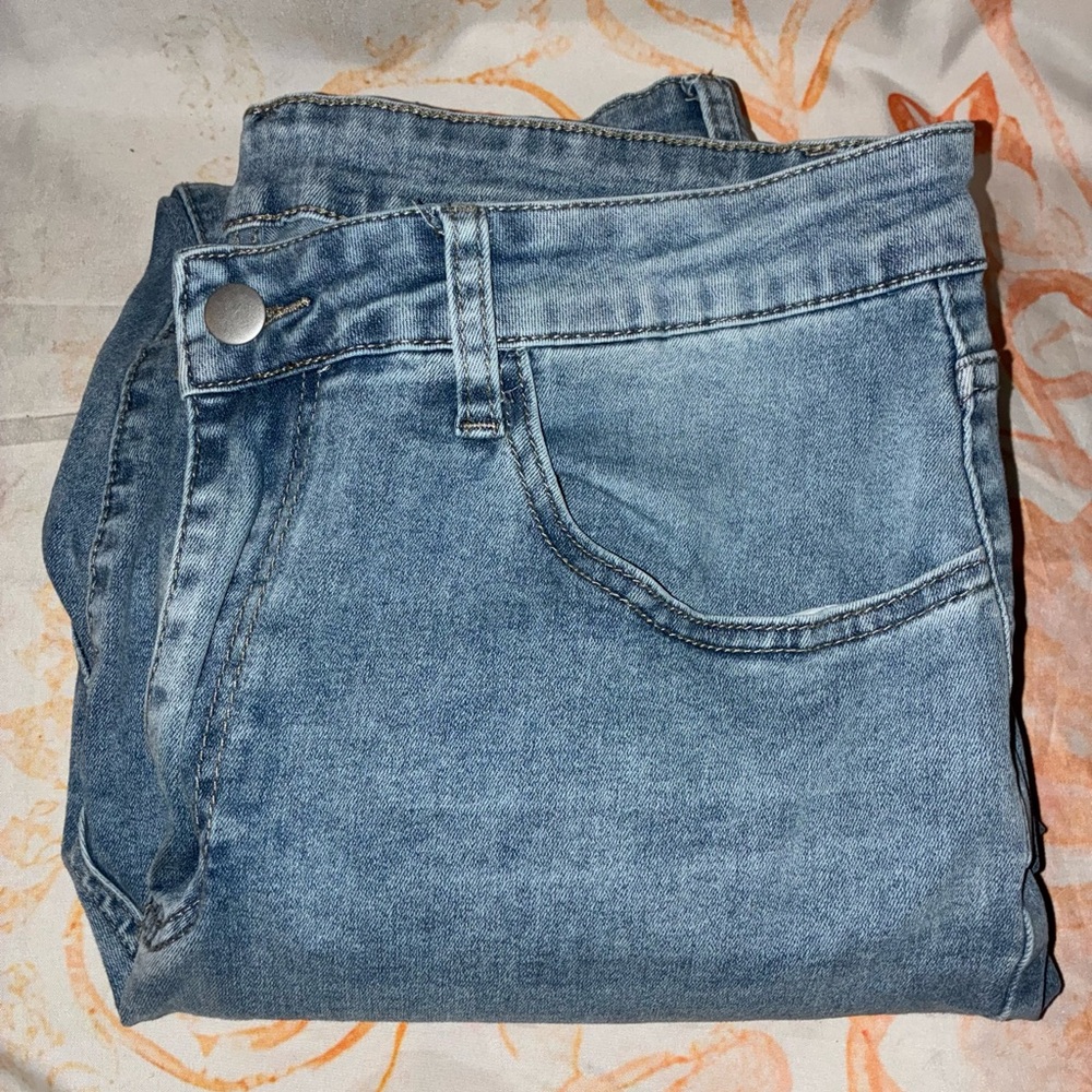 SHEIN Curve Blue Denim Jeans
